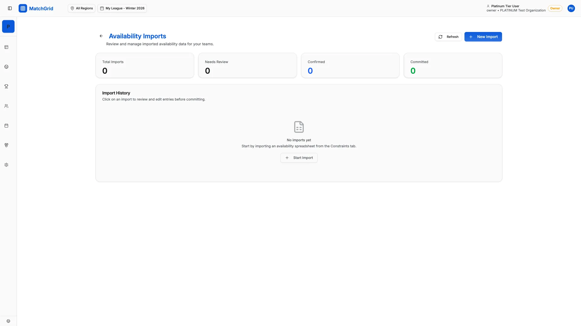 Import Holidays template dialog showing holiday selector