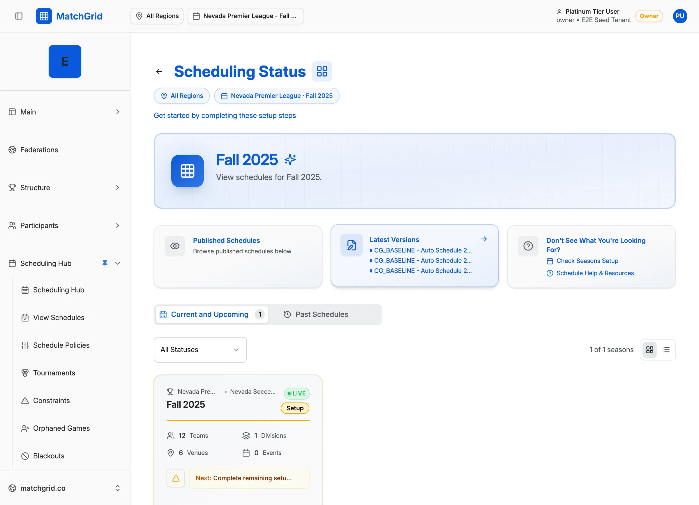 Analytics dashboard showing schedule metrics and fairness scores